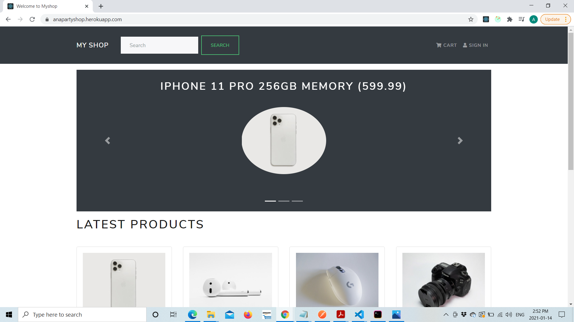 ecommerce application